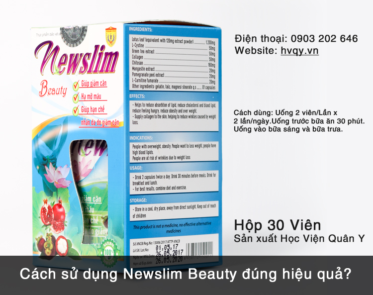 Cách sử dụng Newslim Beauty đúng hiệu quả?