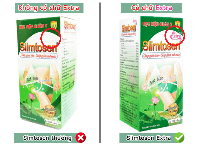 Slimtosen và Slimtosen Extra loại nào tốt hơn?